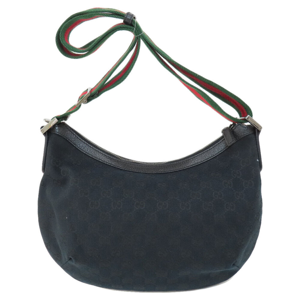 Gucci monogram GG Mezza web black Luna Line Sherry Canvas bag body